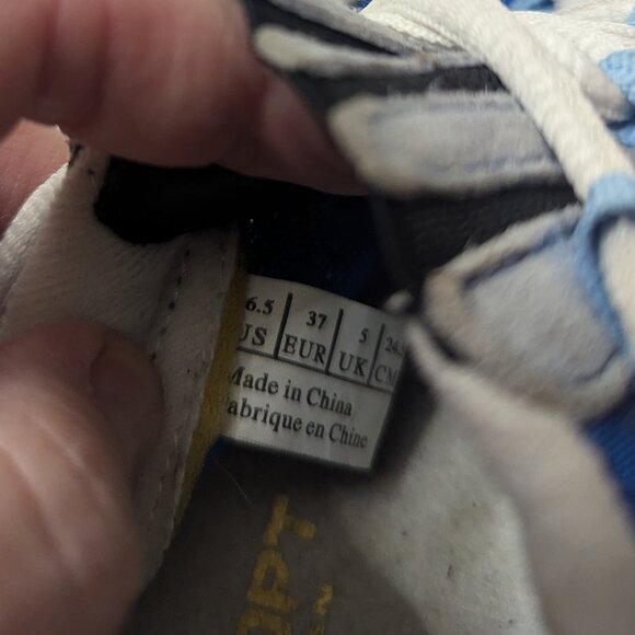 GREAT CONDITION Blue EUC Polo Sport X-67 sneakers Women's Size 6.5 - Picture 12 of 15